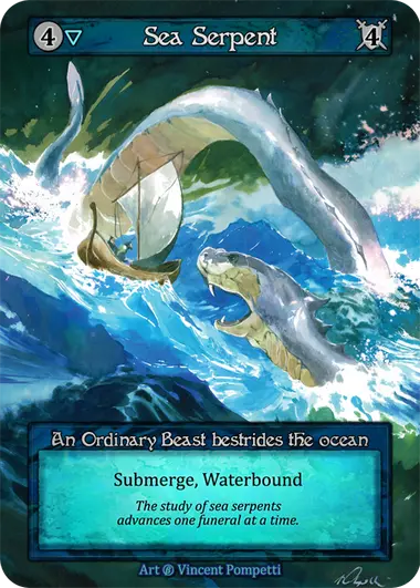 Sea Serpent An Ordinary Beast bestrides the ocean