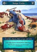 Sedge Crabs Ordinary Beasts that scrape and sidle