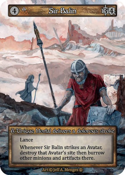 Sir Balin, A Unique Mortal delivers a dolorous stroke