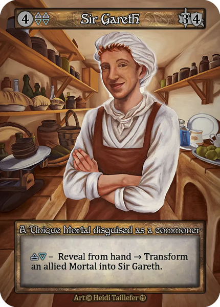 Sir Gareth, A Unique Mortal disguised as a commoner