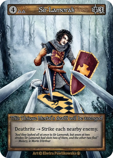 Sir Lamorak, This Unique Mortal's death will be avenged!