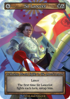 Sir Lancelot, A Unique Mortal fights in the queen's name