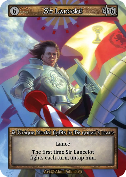 Sir Lancelot, A Unique Mortal fights in the queen's name