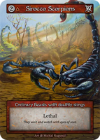 Sirocco Scorpions Ordinary Beasts with deathly stings