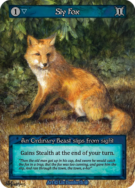 Sly Fox, An Ordinary Beast slips from sight