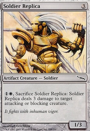 Mirrodin 244: Soldier Replica (C)