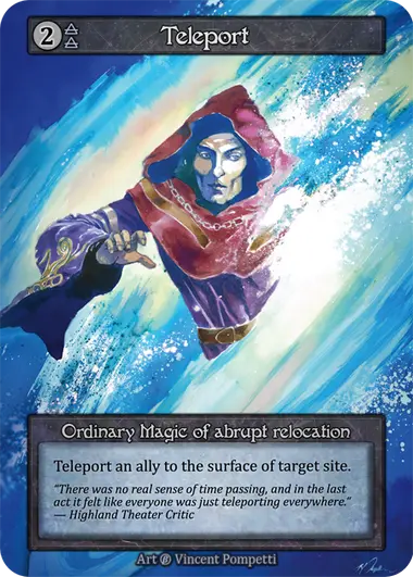 Teleport Ordinary Magic of abrupt relocation