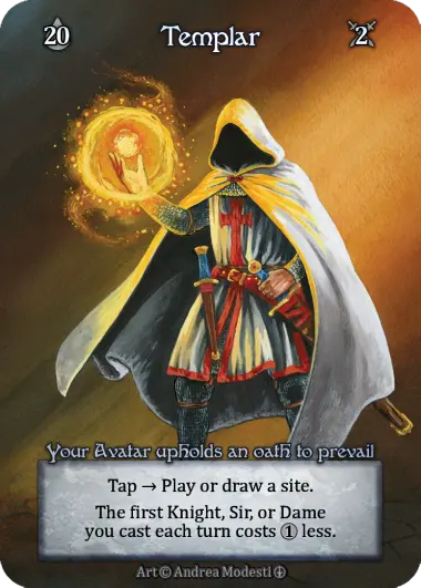 Templar, Your Avatar upholds an oath to prevail
