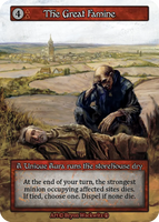The Great Famine, A Unique Aura runs the storehouse dry
