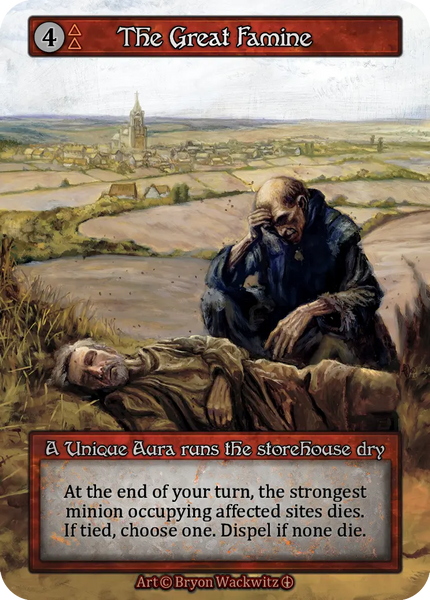 The Great Famine, A Unique Aura runs the storehouse dry