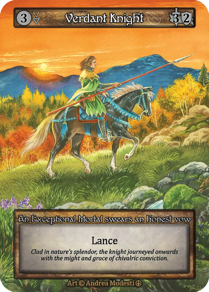 Verdant Knight, An Exceptional Mortal swears an honest vow