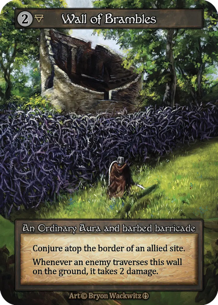 Wall of Brambles, An Ordinary Aura and barbed barricade