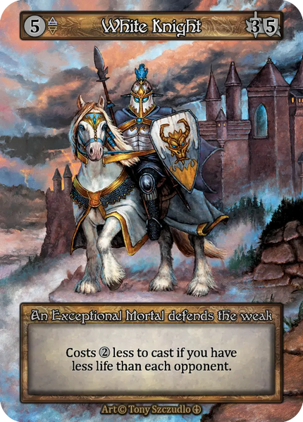 White Knight, An Exceptional Mortal defends the weak