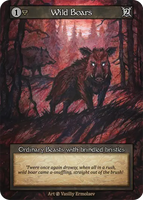 Wild Boars Ordinary Beasts with brindled bristles