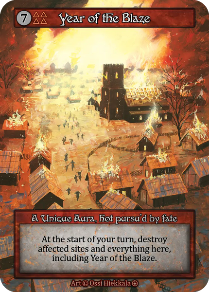 Year of the Blaze, A Unique Aura, hot pursu'd by fate