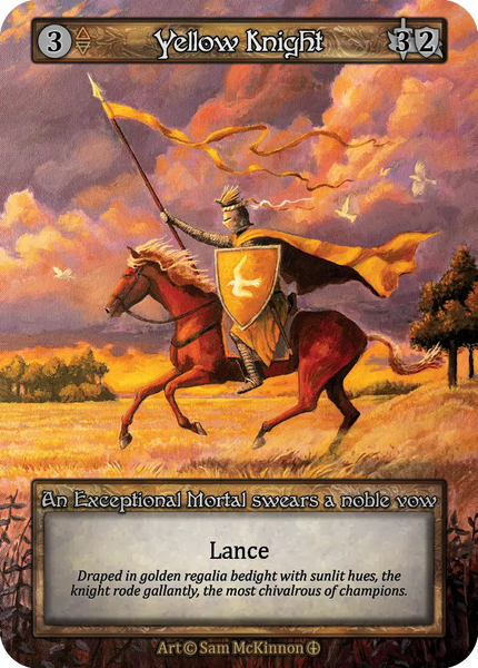 Yellow Knight, An Exceptional Mortal swears a noble vow