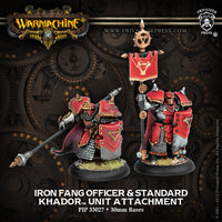 Iron Fang Pikemen Officer & Standard Bearer