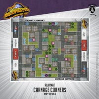 Monsterpocalypse Carnage Corners Fabric Playmat