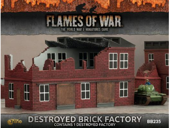 Destroyed Factories (x4 resin pieces)