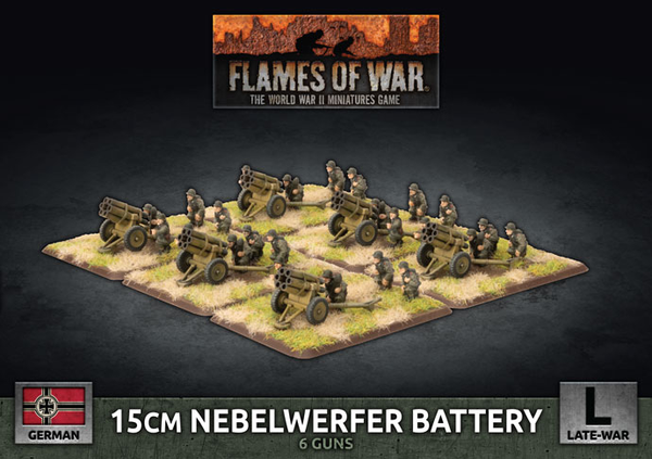 FLAMES OF WAR: 15CM NEBELWERFER BATTERY (PLASTIC)