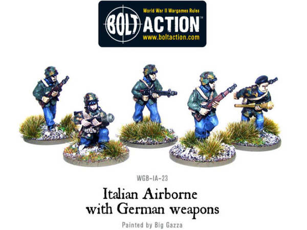 Italian Airborne with German weapons