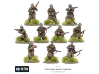 Bolt Action: Polish Infantry Squad in greatcoats (10 man)