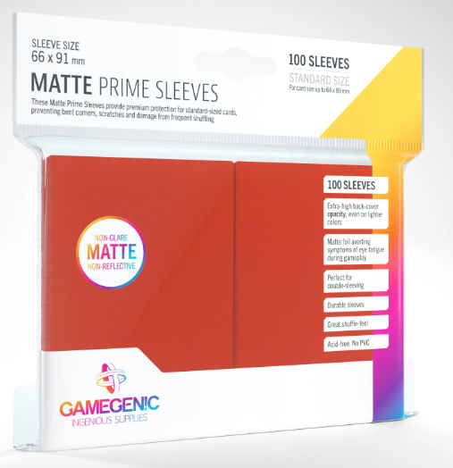 MATTE PRIME SLEEVES - RED
