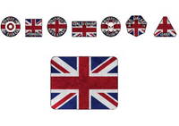 British Token Set (WWIII x12 Tokens x2 Objectives)