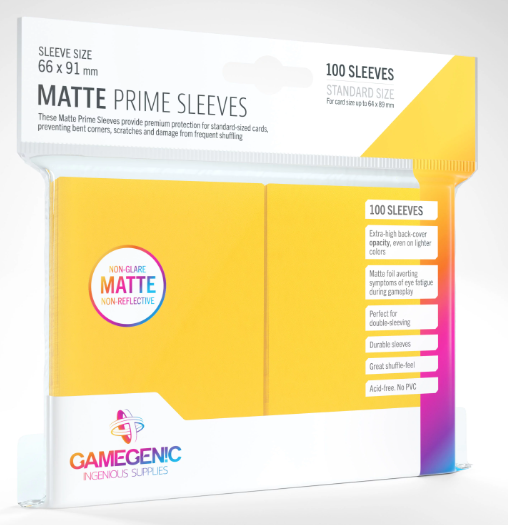 MATTE PRIME SLEEVES - YELLOW